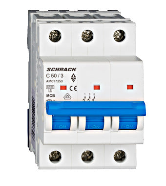 Миниатюрен прекъсвач AMPARO 6kA, C 50A, 3P