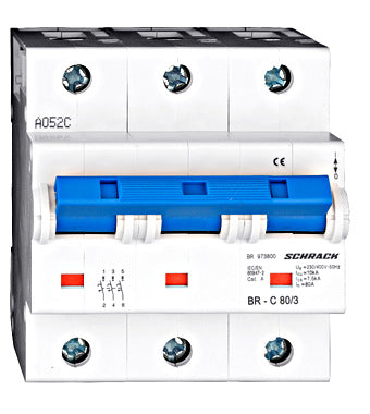 Миниатюрен АП с висока изкл. възможност C 80/3, 10kA