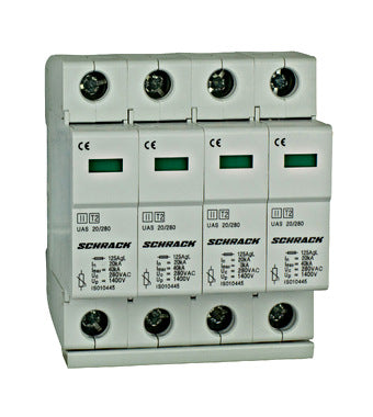 Арестор клас II комплект, 4P, 4x20kA/280V - Серия UAS