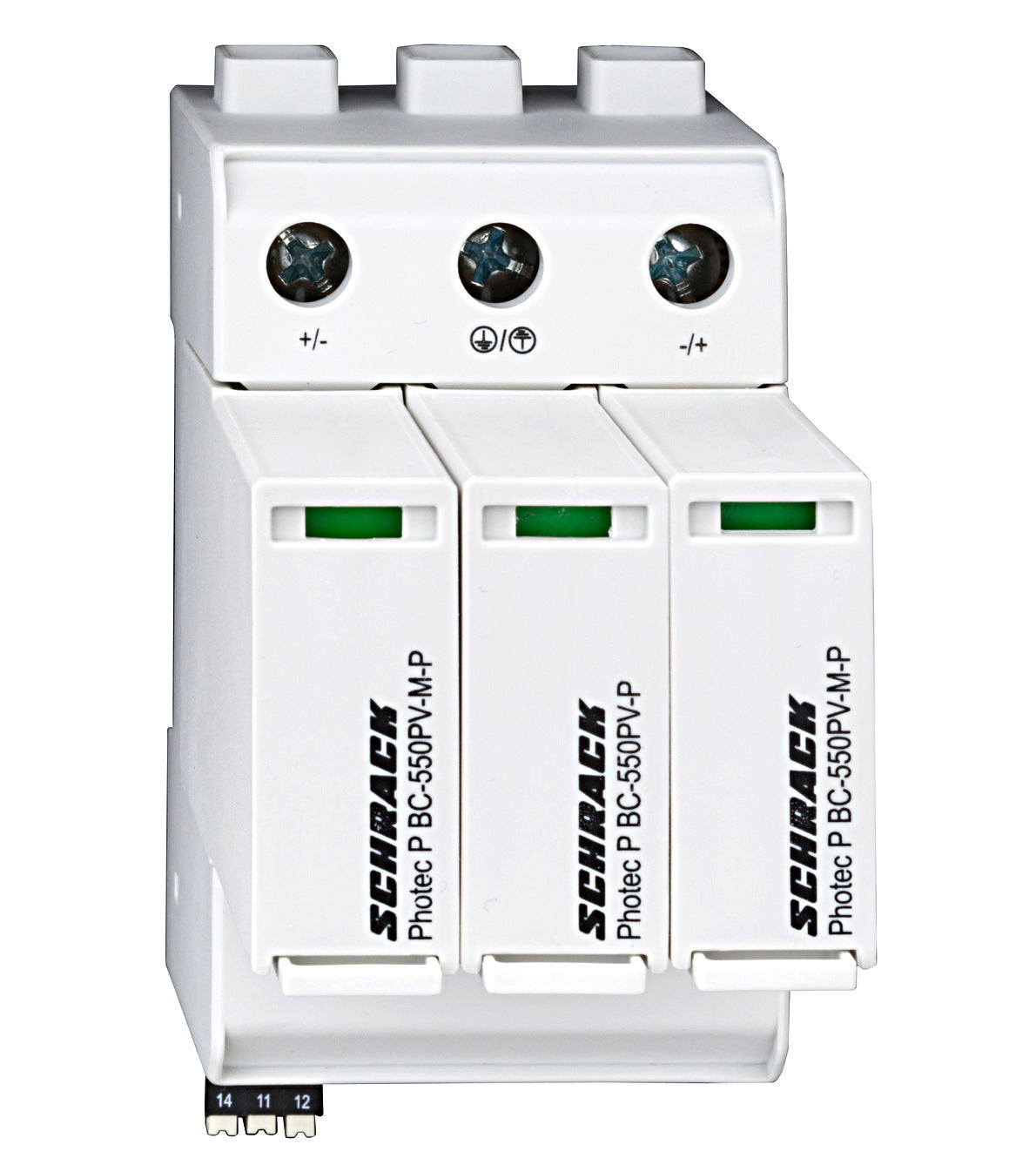 Фотоелектричний розрядник клас 1+2 (В+С), 1100VDC, Iimp 12,5kA